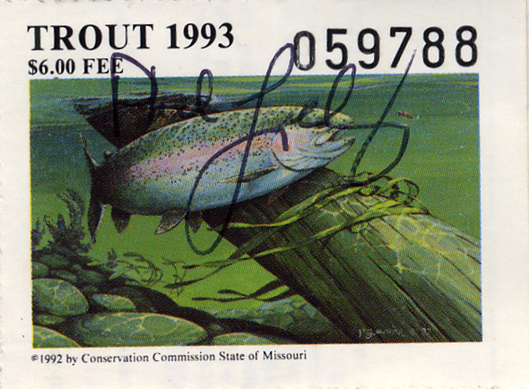 Missouri Trout Stamps Upper Lake Taneycomo OzarkAnglers.Com Forum